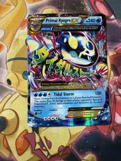 Primal Kyogre EX (Alpha) 55/160 XY Primal Clash Rare Pokemon English NM / LP - Image 1
