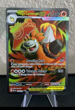 Pokemon TCG: Mega Camerupt ex 156/132 Me01: Mega Evolution - Image 1