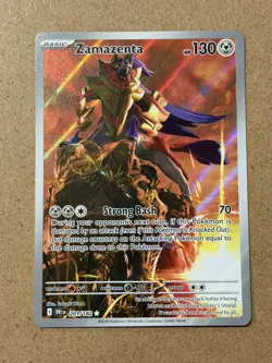 Zamazenta 201/182 Illustration Rare Holo Sv10 Pokemon TCG SV Destined Rivals - Image 1