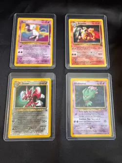 Pokemon WoTC Black Star Promo Lot #6 #8 #33 #39 Mew Scizor Arcanine & Misdreavus - Image 1