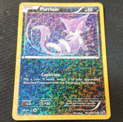 Pokemon TCG Purrloin RC13/RC25 Legendary Treasures Radiant Holo Uncommon EN 2013 - Image 1