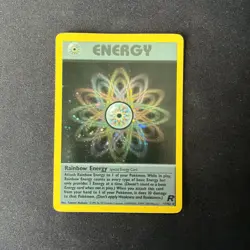 Pokemon TCG Team Rocket Rainbow Energy 17/82 Holo Rare Special Energy (2000) NM - Image 1