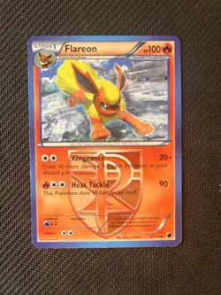 Pokemon TCG Flareon Plasma Freeze 12/116 Regular Uncommon LP - Image 1