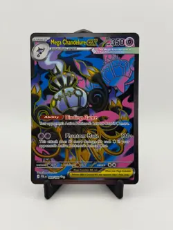 Mega Chandelure EX 99/84 Full-Art Rare Pokemon TCG Pitch Black - Image 1