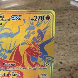 Pokemon Reshiram & Charizard GX Tag Team Gold SM247 - Image 4