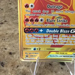 Pokemon Reshiram & Charizard GX Tag Team Gold SM247 - Image 5