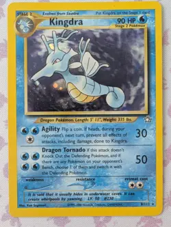 Kingdra 8/111 Neo Genesis Holo Pokemon TCG - Image 1