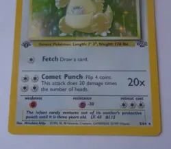 Pokemon, Kangaskhan, 5/64, 90 HP Holo, 1st. Edition, Unplayed, NM, - Image 3