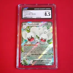 Pokemon TCG Maushold EX 155/182 Paradox Rift Double Rare CGC 8.5 Nice!! - Image 1
