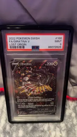 Pokemon 2022 Lost Origin Giratina v Alt Art PSA 9 Mint Card 186/196 - Image 1