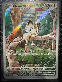 Pokemon Meowth 106/094 – Phantasmal Flames – English IR (Illustration Rare) NM - Image 1