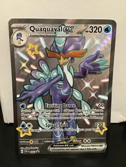Quaquaval Ex 084 Pokemon Black Star Promo Shiny Holo Full Art - Image 1