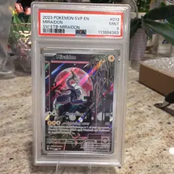 Pokemon 2023 Miraidon SVP 013 Scarlet & Violet Promo Holo PSA 9 English - Image 1