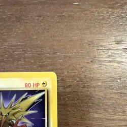 Pokemon TCG Zapdos 30/62 Fossil Holo Rare 80 HP English 1999 WotC - Image 2