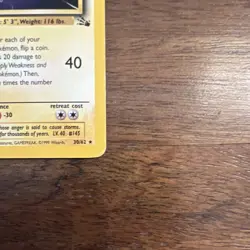 Pokemon TCG Zapdos 30/62 Fossil Holo Rare 80 HP English 1999 WotC - Image 5