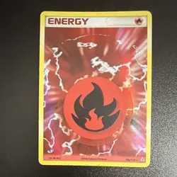 Nintendo Pokemon TCG Fire Energy 106/110 Holon Phantoms Holo Eng - Image 1