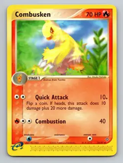 Combusken Dragon Uncommon 25/97 Pokemon - Image 1