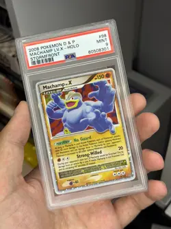 2008 POKEMON DIAMOND & PEARL STORMFRONT #98 MACHAMP LV.X-HOLO PSA 9 - Image 1