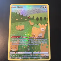 Pokemon Ditto Full Art Holo GG22/GG70 Crown Zenith GG EN 2023 70 DESCRIPTION - Image 1