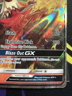 Pokemon TCG Blaziken GX 28/168 SM-Celestial Storm Ultra Rare Holo English MP - Image 4