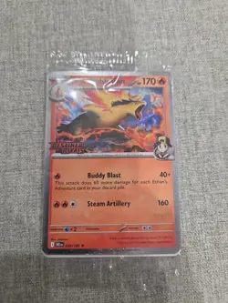 Pokemon Destined Rivals Prerelease STAFF Stamped Promo Pack SEALED - Image 1