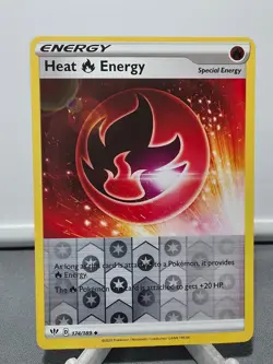 Heat Fire Energy 174/189 Uncommon Darkness Ablaze Pokemon Reverse Holo Near Mint - Image 1