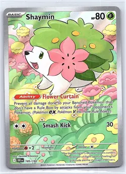 SHAYMIN 185/182 ILLUSTRATION RARE DESTINED RIVALS POKEMON HOLO NEAR MINT - Image 1
