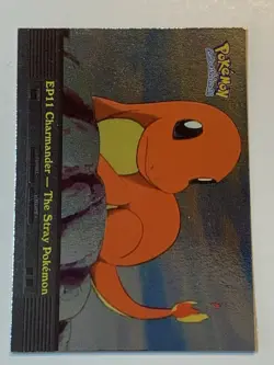 2000 Topps Pokemon TV #EP11 Charmander - The Stray Pokemon Silver Foil (F) - Image 1