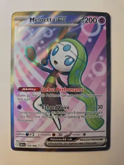 Pokemon Meloetta ex 159/086 - Full Art Holo - Black Bolt - Image 1