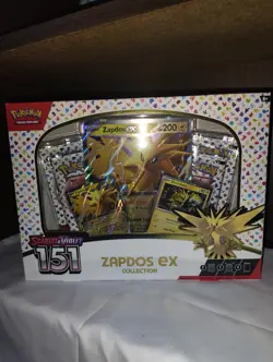 Pokemon Scarlet & Violet Zapdos EX Collection 151 Series, Sealed Box - Image 3