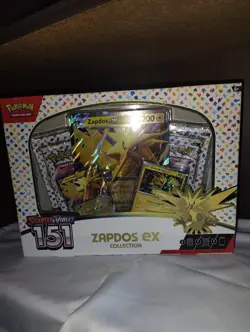 Pokemon Scarlet & Violet Zapdos EX Collection 151 Series, Sealed Box - Image 5