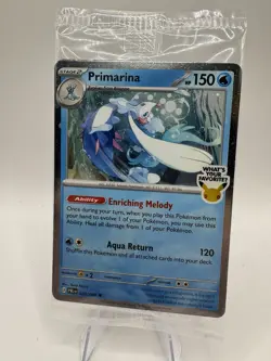 Pokemon TCG Primarina Sealed ‘What’s Your Favorite’ Promo - IN HAND Barnes&Noble - Image 2