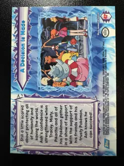 A Decision Is Made Rainbow Topps Pokemon The Movie 2000 #47 2000 LP - Image 2