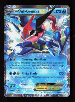 Ash-Greninja EX XY133 Holo Promo XY Promo Pokemon Moderately Played - Image 1