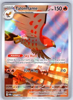 Talonflame 091/088 Holo Illustration Rare Perfect Order Pokemon Near Mint - Image 1
