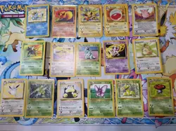 Vintage Pokemon Complete Set - Common Uncommon & Rares Jungle Set - Image 1