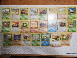 Vintage Pokemon Complete Set - Common Uncommon & Rares Jungle Set - Image 2