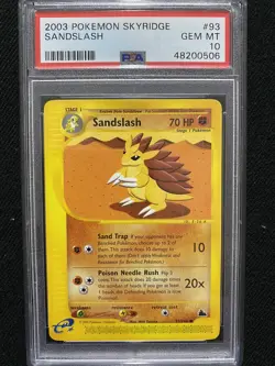 2003 Pokemon Skyridge Sandslash 93/144 PSA 10 Gem Mint - Image 1