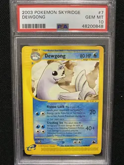 2003 Pokemon Skyridge Dewgong 7/144 PSA 10 Gem Mint - Image 1