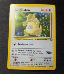 Pokemon Holo Jungle Kangaskhan 5/64 Rare Eng 1999 Vintage WOTC Potential ErrorU - Image 1