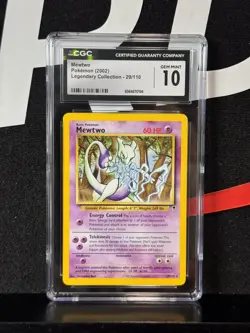 CGC 10 GEM MINT Mewtwo 29/110 Legendary Collection Non Holo Rare Pokemon TCG - Image 1