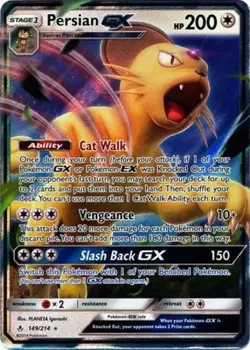 Persian GX - 149/214 - Ultra Rare Pokemon NM-Mint Unbroken Bonds - Image 1