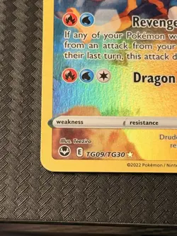 2022 Pokemon Sword & Shield Silver Tempest Full Art Holo Druddigon 9/30 - Image 2