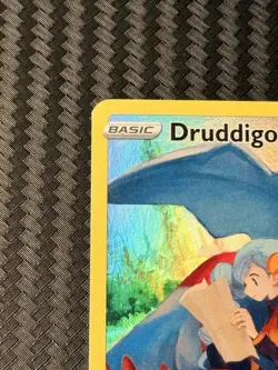 2022 Pokemon Sword & Shield Silver Tempest Full Art Holo Druddigon 9/30 - Image 5