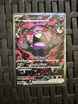 Pokemon Morpeko EX Pitch Black SIR 117/084 - Image 1