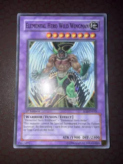 Yu-Gi-Oh! Elemental Hero Wild Wingman -EOJ-EN035- Super Rare - 1st Edition LP! - Image 2