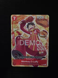 One Piece Bandai Card Game Fest Monkey D. Luffy P-080 Promo Demo English - Image 1