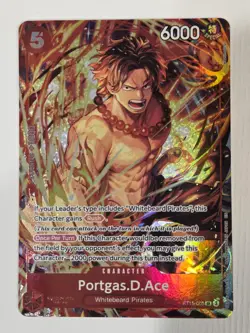 One Piece Illustration Box Vol. 5 Promo Portgas D. Ace ST15-005 SR English NM - Image 1