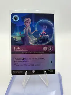 Disney Lorcana Elsa - Exploring the Unknown 208/204 Epic Cold Foil EN NM - Image 1