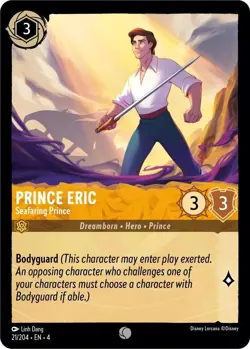 Disney Lorcana TCG - Ursula's Return Prince Eric - Seafaring Prince 21/204 FOIL - Image 1